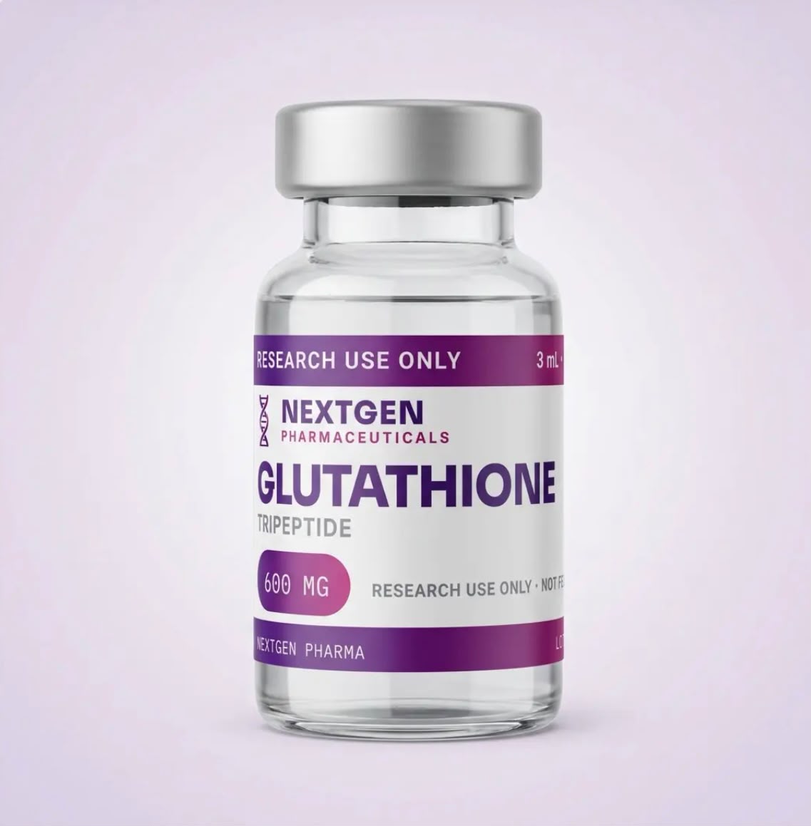 Glutathione research vial