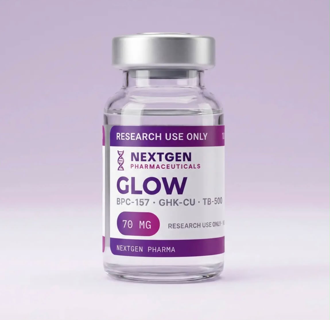 Glow research vial