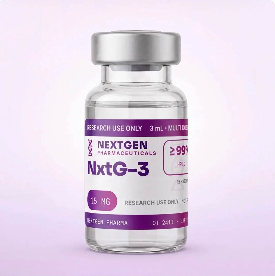 NxtG-3 research vial